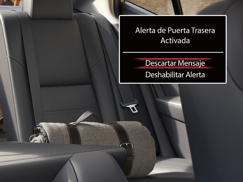 Alerta de olvido en asiento trasero